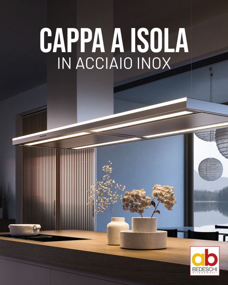 CAPPA A ISOLA IN ACCIAIO INOX